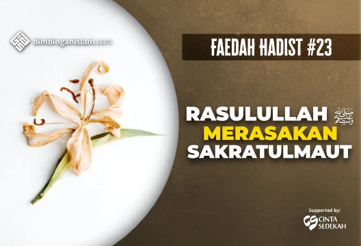 HADIST #23 RASULULLAH SHALLALLAHU ‘ALAIHI WASALLAM MERASAKAN SAKRATULMAUT