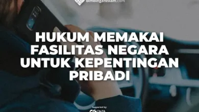 memakai fasilitas negara untuk kep pribadi